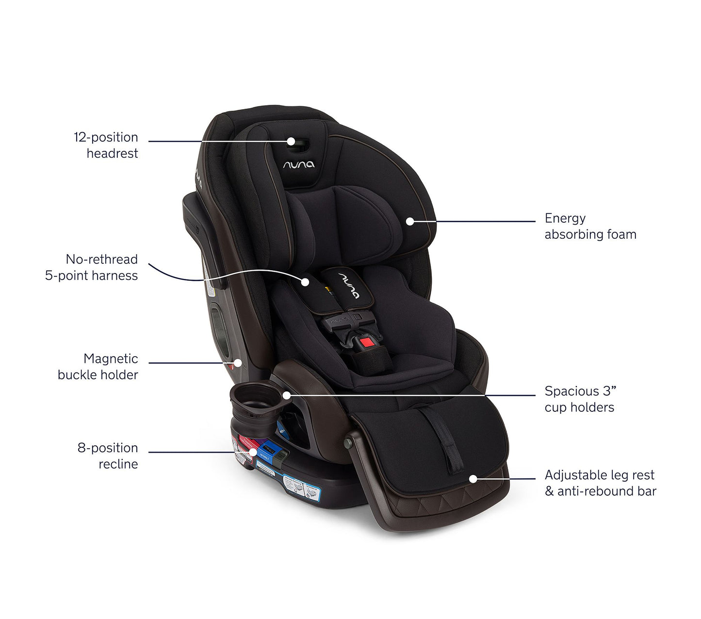 Nuna EXEC™ Next All-in-One & Convertible Car Seat