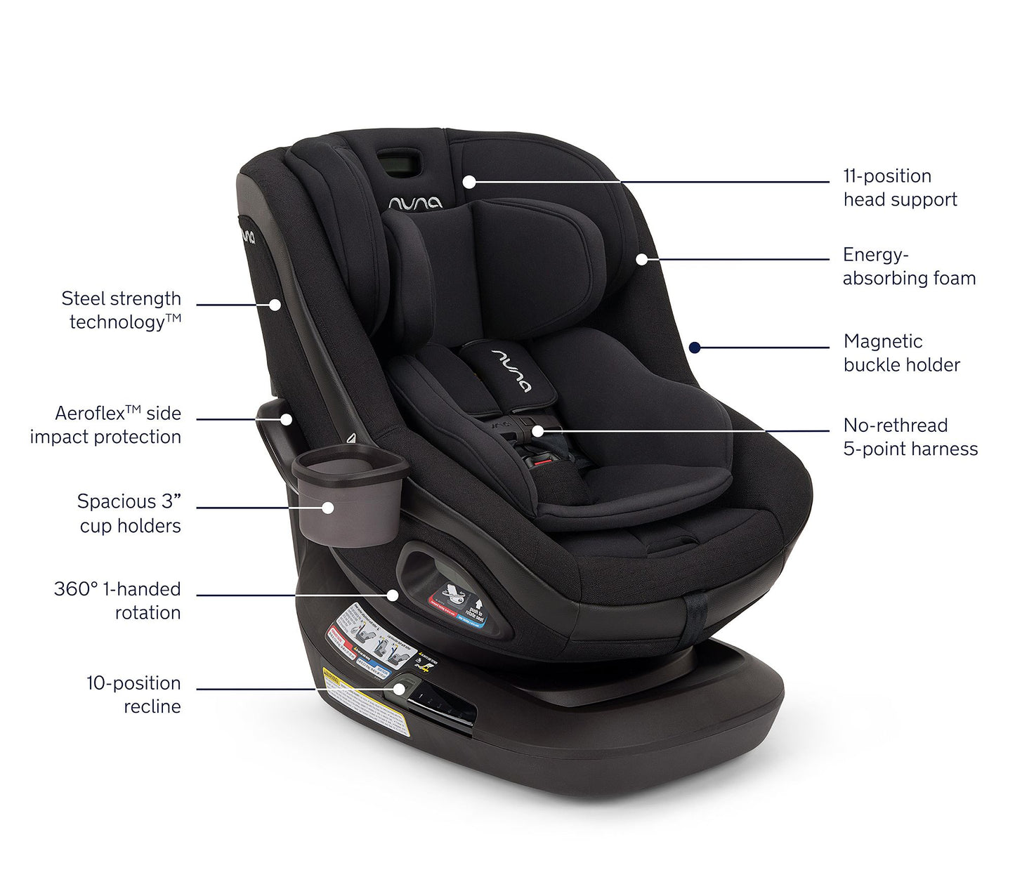 Nuna REVV™ maxx 360° Rotating Convertible Car Seat
