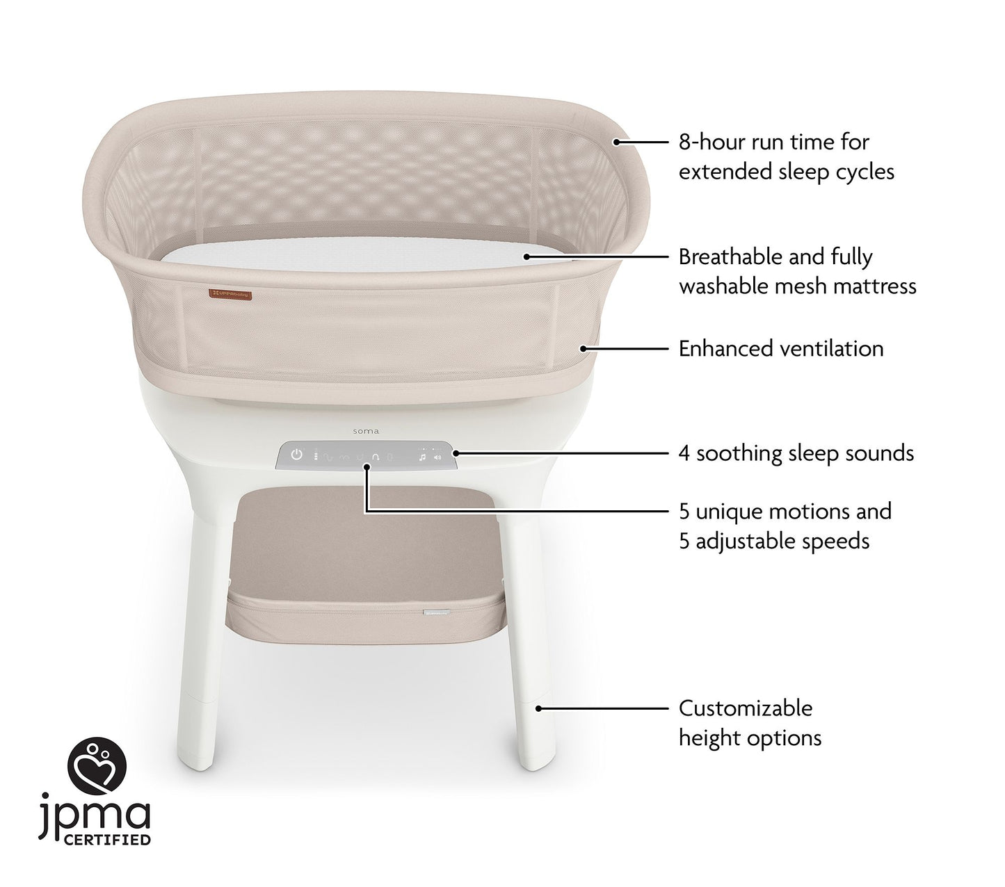 Uppababy Soma Smart Bassinet