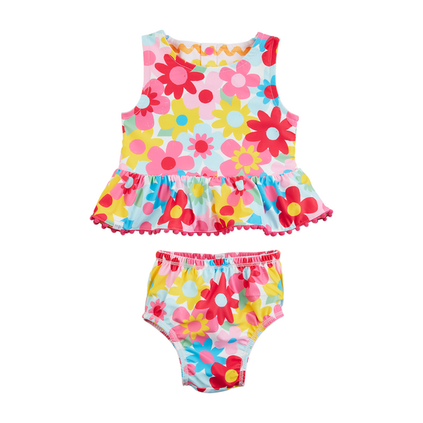 Reversible Pastel Swim Set